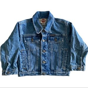 Harley Davidson denim jacket, jean jacket girls 6